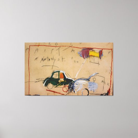Jean Michel Basquiat-schilderij Canvas Afdruk (Voorkant)
