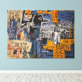 Jean Michel Basquiat-schilderij Canvas Afdruk (Insitu (Houten vloer))