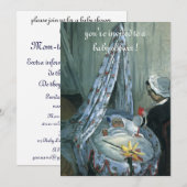 Jean Monet in Cradle door Claude Monet, Baby showe Kaart (Voorkant / Achterkant)