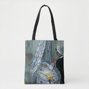 Jean Monet in zijn wieg door Claude Monet Tote Bag