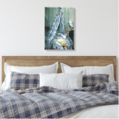 Jean Monet in Zijne Cradle door Claude Monet Canvas Afdruk (Insitu (Slaapkamer))