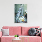 Jean Monet in Zijne Cradle door Claude Monet Canvas Afdruk (Insitu (Woonkamer))