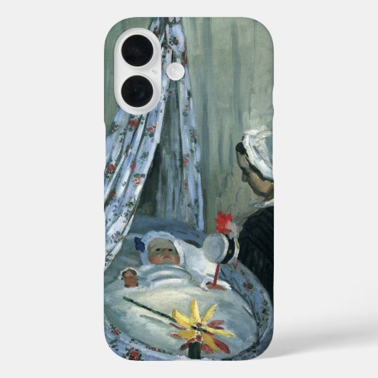Jean Monet in Zijne Cradle door Claude Monet Case-Mate iPhone Case (Achterkant)
