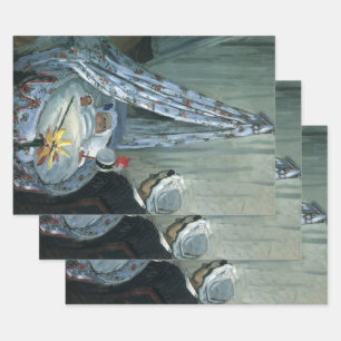 Jean Monet in Zijne Cradle door Claude Monet Inpakpapier Vel