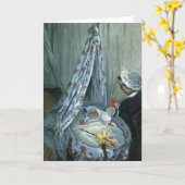 Jean Monet in Zijne Cradle door Claude Monet Kaart (Gele Bloem)