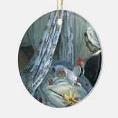Jean Monet in Zijne Cradle door Claude Monet Keramisch Ornament (Links)