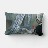 Jean Monet in Zijne Cradle door Claude Monet Kussen (Achterkant)