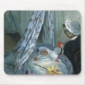 Jean Monet in Zijne Cradle door Claude Monet Muismat (Voorkant)
