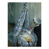 Jean Monet in Zijne Cradle door Claude Monet Perfect Poster (Voorkant)