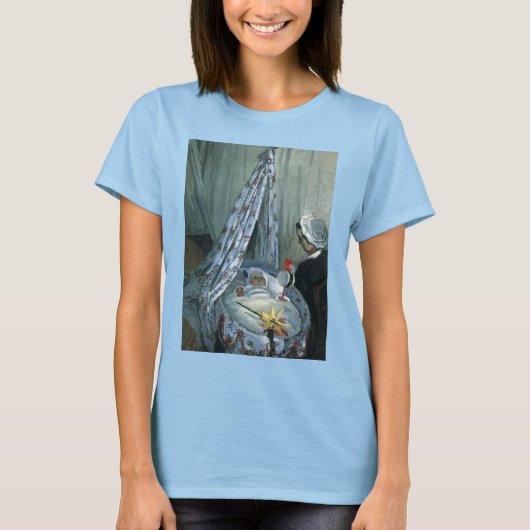 Jean Monet in Zijne Cradle door Claude Monet T-shirt (Voorkant)