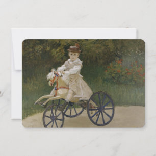 Jean Monet op zijn hobby paard Kaart