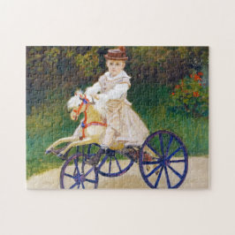 Jean Monet over een Mechanische Horse Claude Monet Legpuzzel