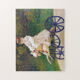 Jean Monet over een Mechanische Horse Claude Monet Legpuzzel