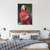 Jean-Philippe Rameau met een Violin Canvas Afdruk (Insitu (Slaapkamer))