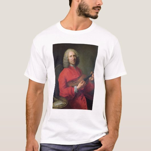 Jean-Philippe Rameau met een Violin T-shirt (Voorkant)