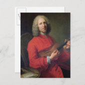Jean-Philippe Rameau met een Viool Briefkaart (Voorkant / Achterkant)