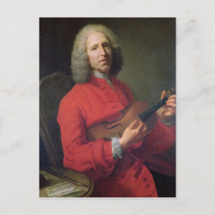 Jean-Philippe Rameau met een Viool Briefkaart