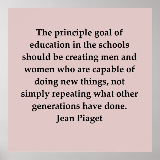 jean piaget poster (Voorkant)