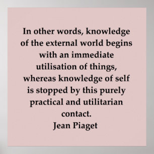 jean piaget poster
