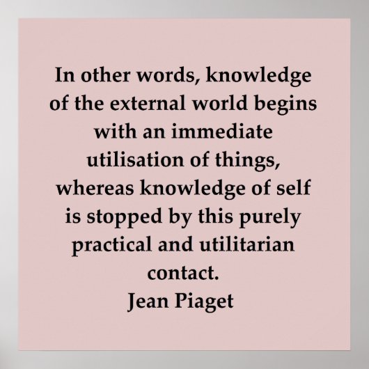 jean piaget poster (Voorkant)