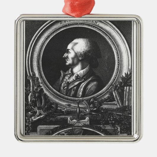 Jean-Pierre Claris de Florian Metalen Ornament (Voorkant)