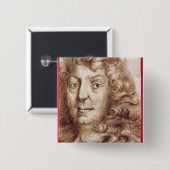 Jean Racine Vierkante Button 5,1 Cm (Voorkant /achterkant)