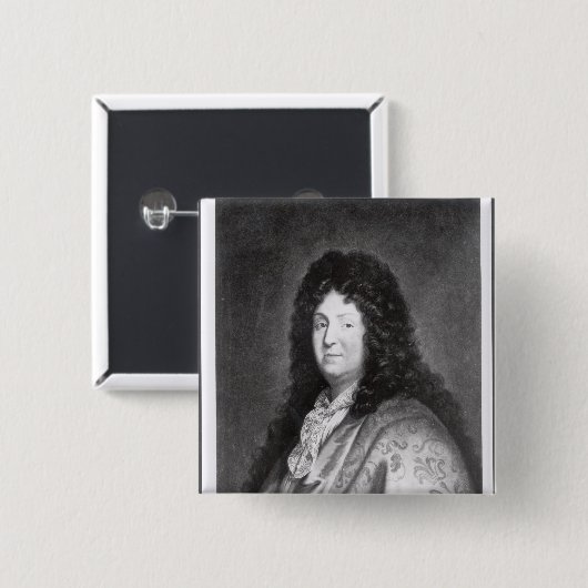 Jean Racine Vierkante Button 5,1 Cm (Voorkant /achterkant)