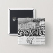 Jean Ramponneau's Tavern Vierkante Button 5,1 Cm (Voorkant /achterkant)