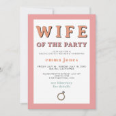 JEAN Retro Wife van de Partij Bachelorette Kaart (Voorkant)