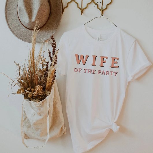 JEAN Retro Wife van de Partij Bride Bachelorette T-shirt