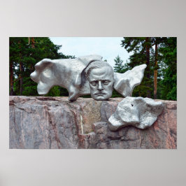 Jean Sibelius Beeldhouwwerk, Helsinki, Finland Poster