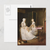Jean-Simeon Chardin - De hardwerkende moeder Briefkaart (Voorkant / Achterkant)