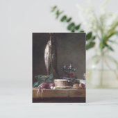 Jean-Siméon Chardin leeft nog steeds met vissen Briefkaart (Staand voorkant)