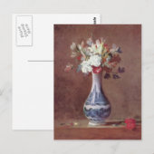 Jean Simeon Chardin-still, Flowers in een Vase Briefkaart (Voorkant / Achterkant)