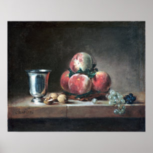 Jean-Siméon Chardin Still Life with Peaches Poster