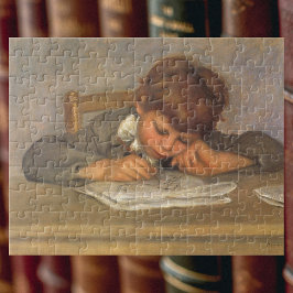 Jean Tekening door Pierre Renoir, Vintage Fine Art Legpuzzel