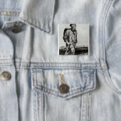 Jean Valjean Vierkante Button 5,1 Cm (In situ)