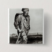 Jean Valjean Vierkante Button 5,1 Cm (Voorkant)