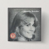 Jeanette Borosko Vierkante Button 5,1 Cm (Voorkant)