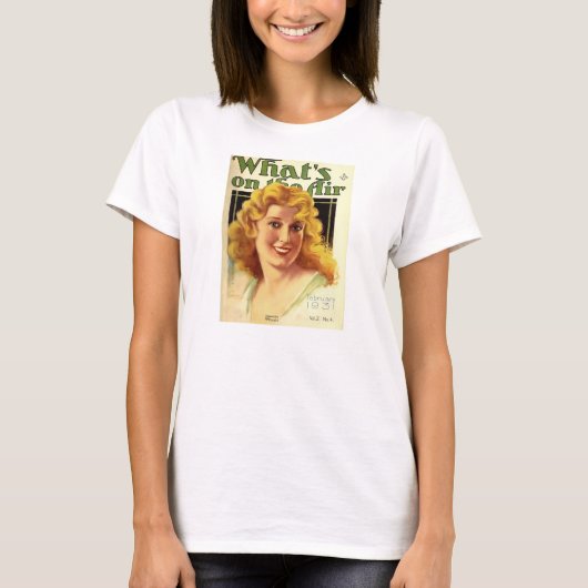 Jeanette MacDonald 1931 radio cover operetta T-shirt (Voorkant)