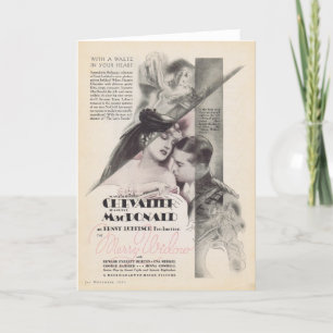 Jeanette MacDonald Merry Widow film uit 1934 Feestdagen Kaart