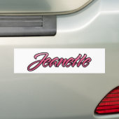 Jeanette roze Aufkleber Sticker (Op auto)