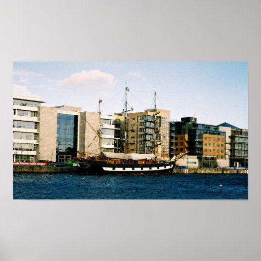 Jeanie Johnson, Irish Famine Tall Ship Poster (Voorkant)