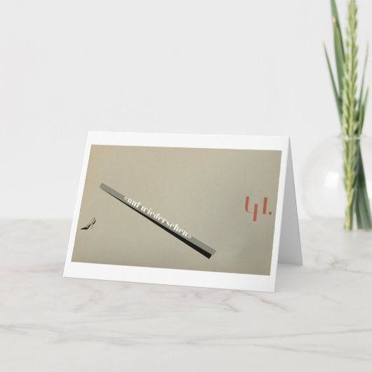 Jeanne: Auf Wiedersehen Notitiekaartje (Voorkant)