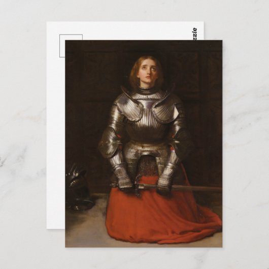 Jeanne d'Arc, 1865, John Everett Millais Briefkaart (Voorkant / Achterkant)