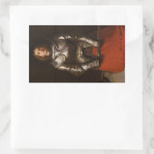 Jeanne d'Arc, 1865, John Everett Millais Rechthoekige Sticker (Tas)