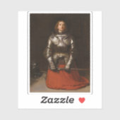 Jeanne d'Arc, 1865, John Everett Millais Sticker (Vel)