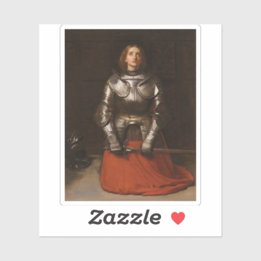 Jeanne d'Arc, 1865, John Everett Millais Sticker (Vel)