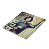 Jeanne d'Arc (Albert Lynch illustratie) Tegeltje (Zijkant)