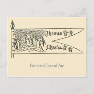 Jeanne d'arc, Banner Briefkaart